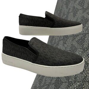 Michael Kors MK Logo Teddi Slip On Platform Sneakers Size 10 NEW